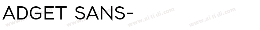ADGET SANS字体转换